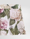 Hydrangea Print Short Skirt