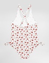 Small Rose Print One Piece Swimsuit