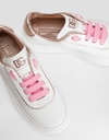 DG girlie Up Nappa Calfskin and Laminate Sneakers