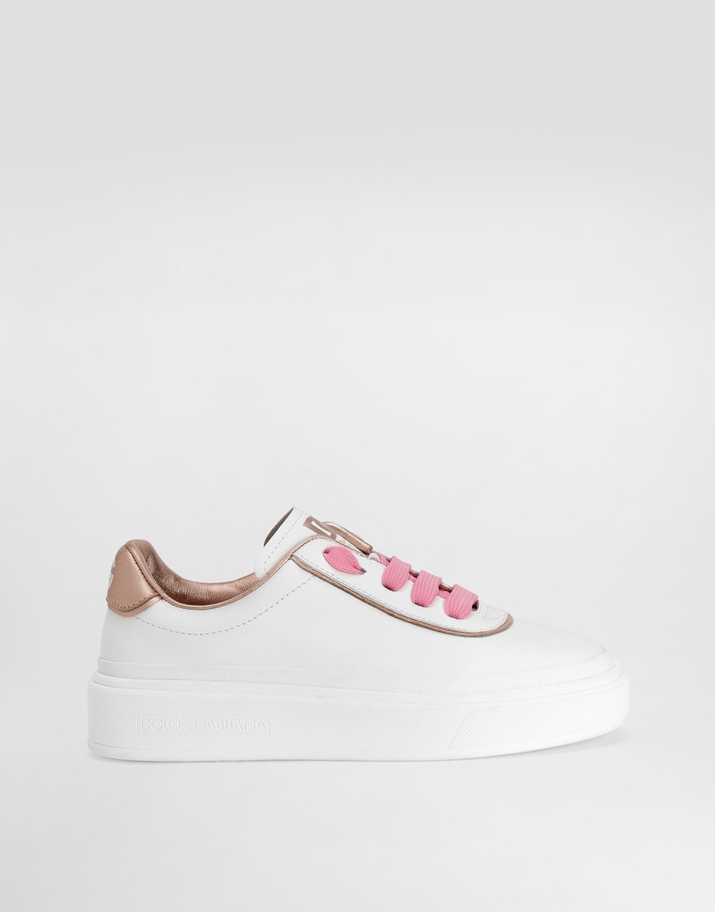 DG girlie Up Nappa Calfskin and Laminate Sneakers