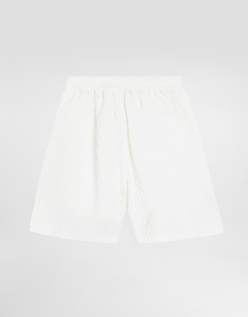 Cotton Waffle Bermuda Shorts