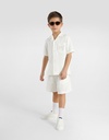 Cotton Waffle Bermuda Shorts