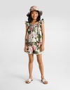 Hydrangea Print Poplin Shorts