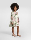 Hydrangea Print Chiffon Dress
