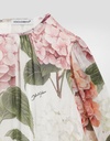 Hydrangea Print Chiffon Dress