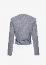 Knotted Longsleeve Jersey Blouse 