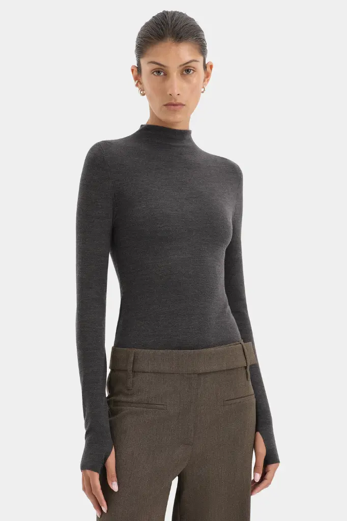 Mikkel Zip Long Sleeve Top