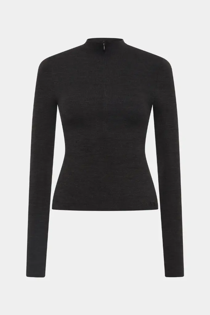 Mikkel Zip Long Sleeve Top