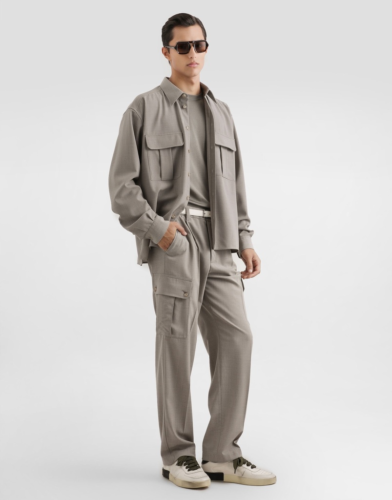 Wool Canvas Trousers