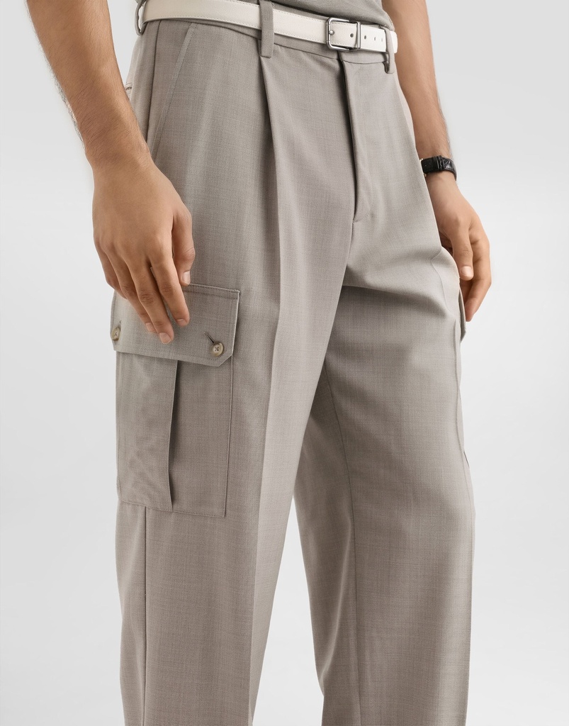 Wool Canvas Trousers