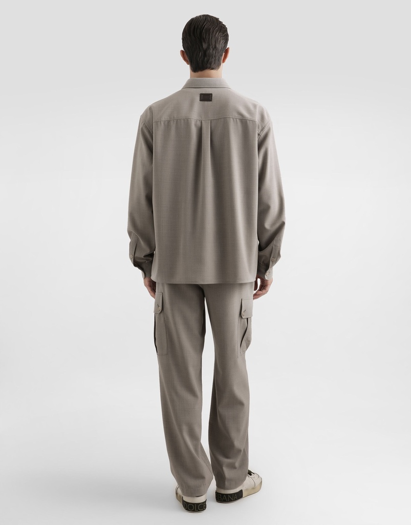 Wool Canvas Trousers