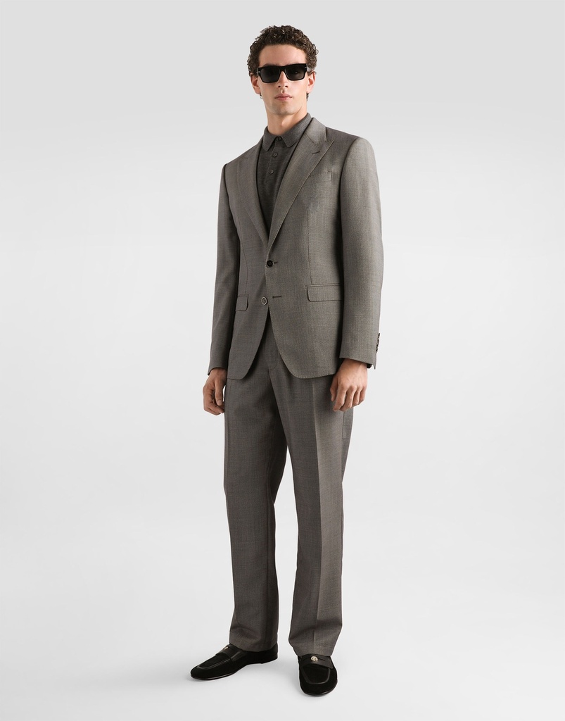 Bird's Eye Wool Jogging Trousers