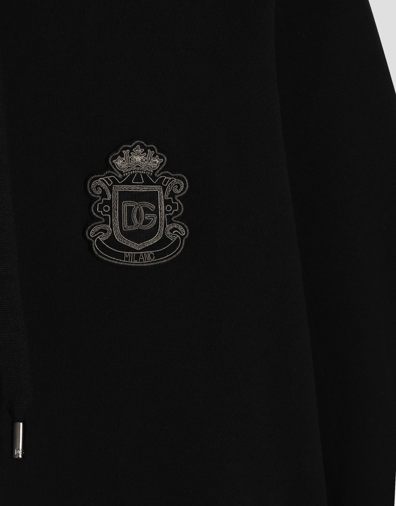 Jersey Sweatshirt with Heraldic Patch