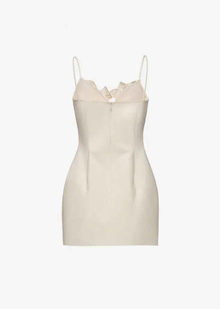 Cotton Flower Detail Mini Beach Dress