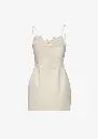 Cotton Flower Detail Mini Beach Dress
