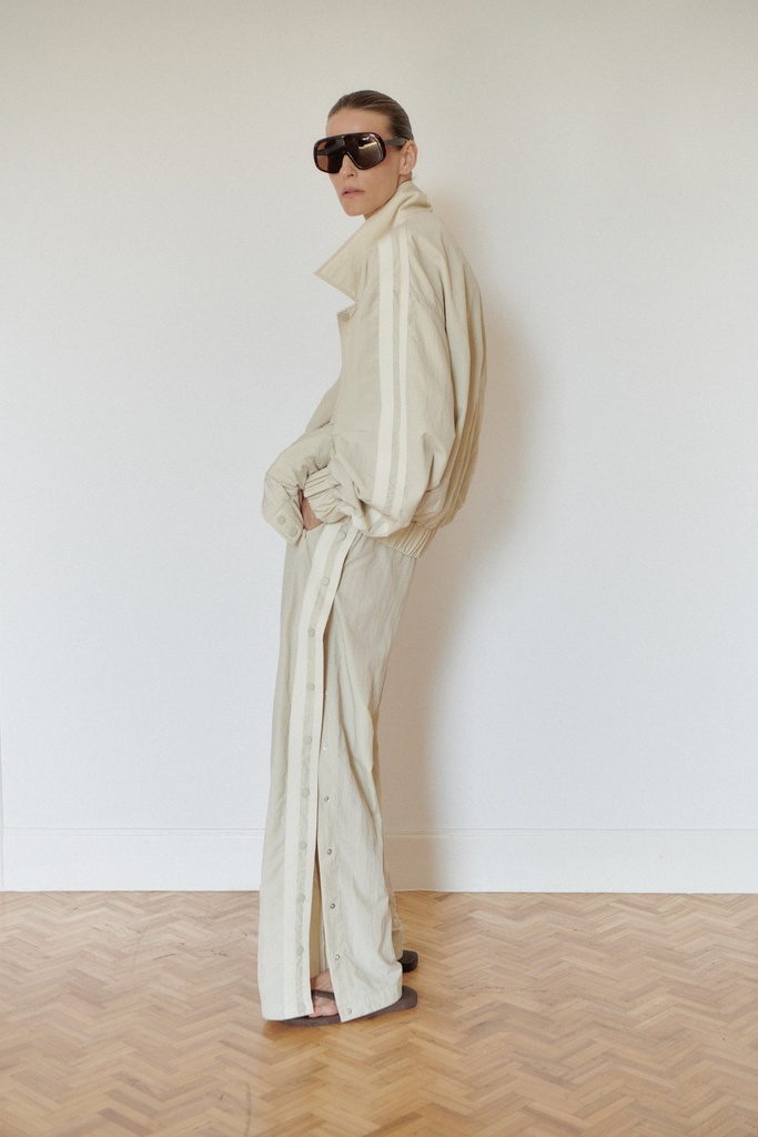 Light Beige Water Resistant Track Pants 