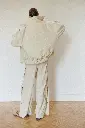 Light Beige Water Resistant Track Pants 