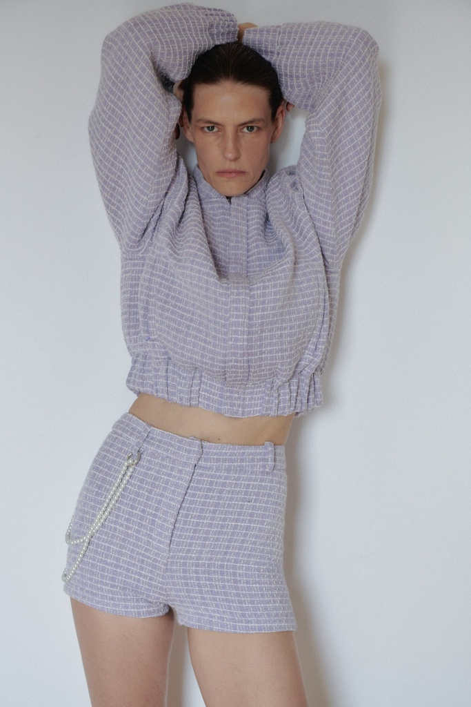 Lilac Wool Tweed Jacket