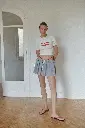 White Slogan Baby Tee