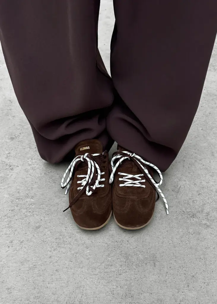 Tb.24 Suede Chocolate Brown Leather Sneakers