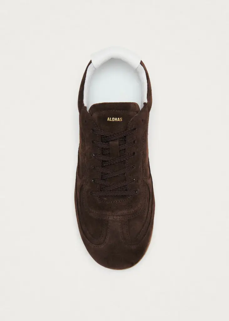 Tb.24 Suede Chocolate Brown Leather Sneakers