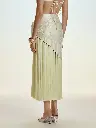 Diana Silk Embellished Skirt