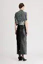 INGA Leather Maxi Skirt