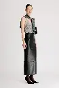 INGA Leather Maxi Skirt