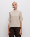 RUTH Stand collar cashmere top