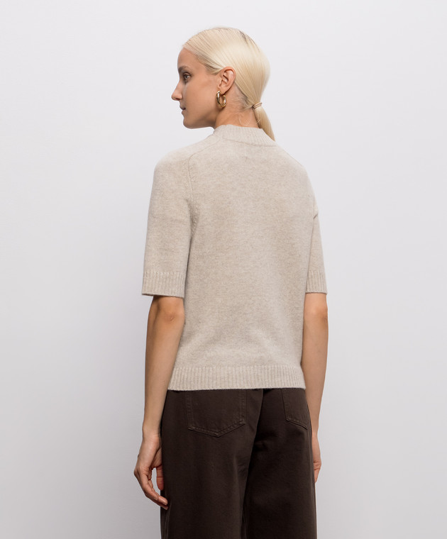 RUTH Stand collar cashmere top