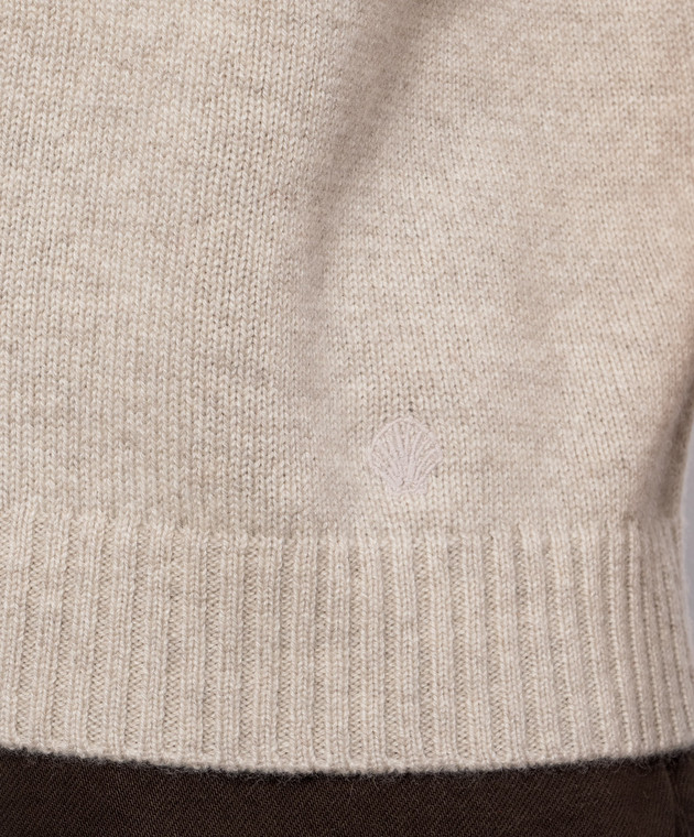 RUTH Stand collar cashmere top