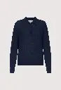 MILES Long-sleeve fine knit polo top