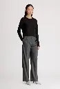 SBIRU LDS Virgin wool pleated trousers