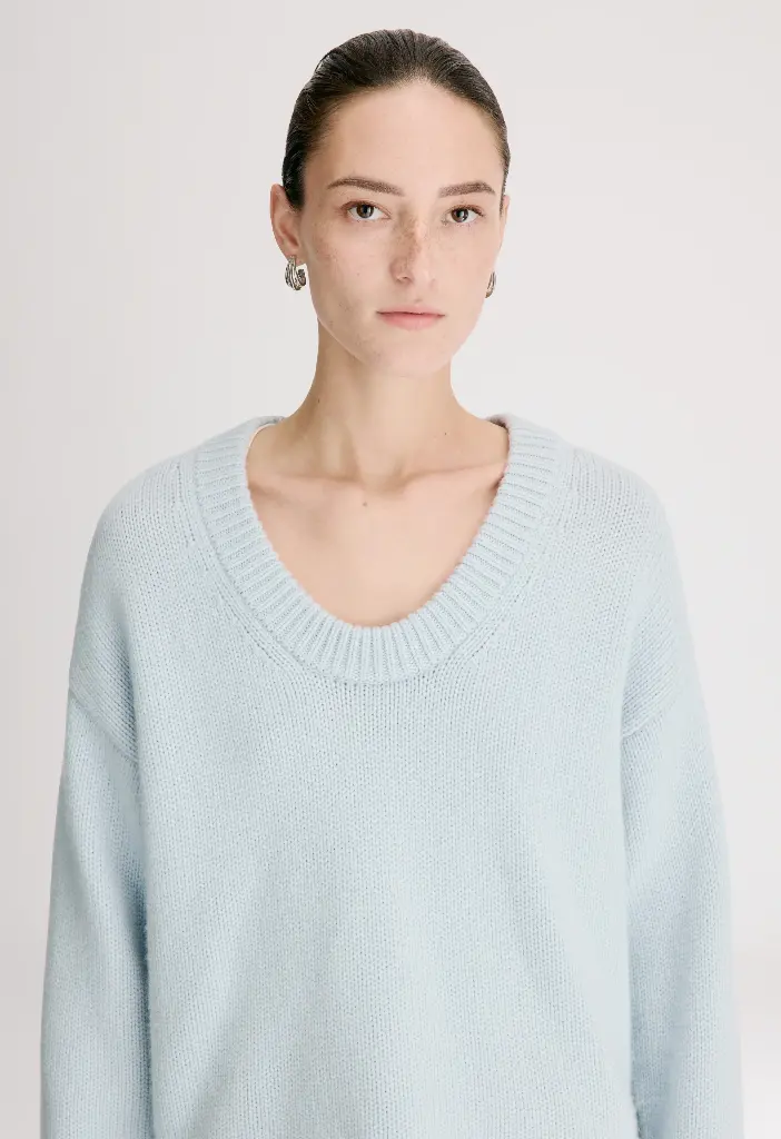 DERRY LDS U neck cashmere sweater