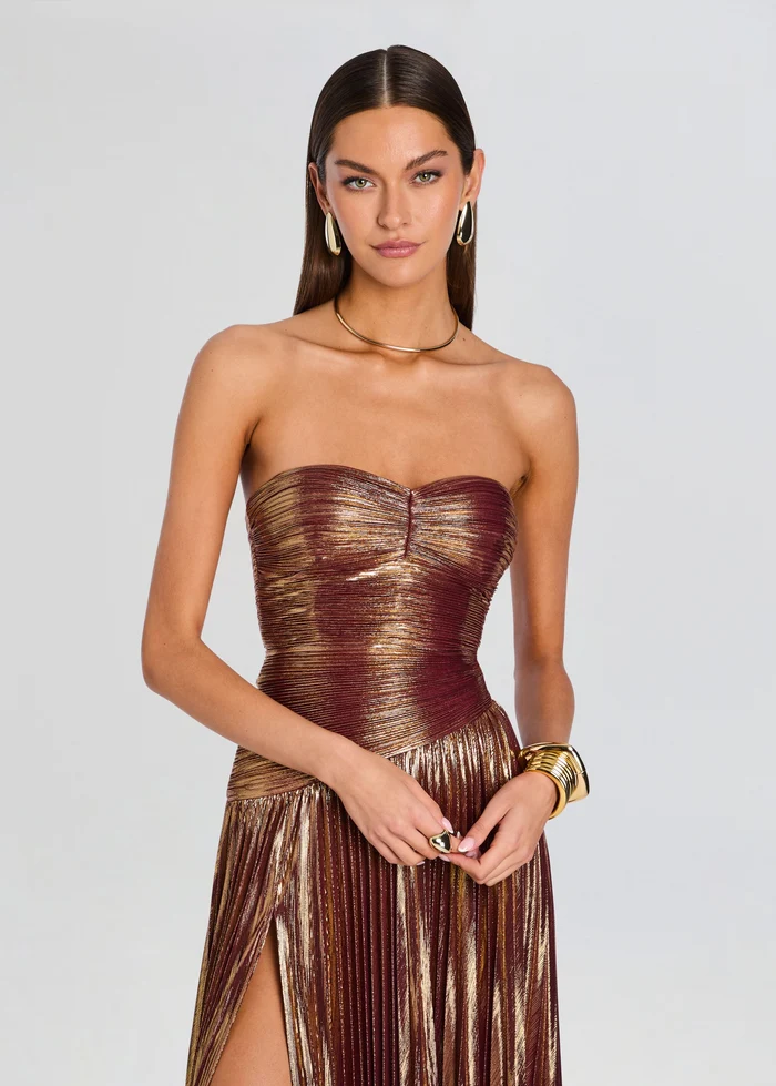 Saba Dress in Golden Port