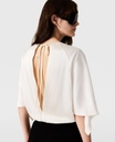 Satin Top with Handkerchief Sleeves