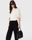 Satin Top with Handkerchief Sleeves