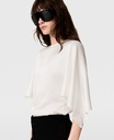 Satin Top with Handkerchief Sleeves
