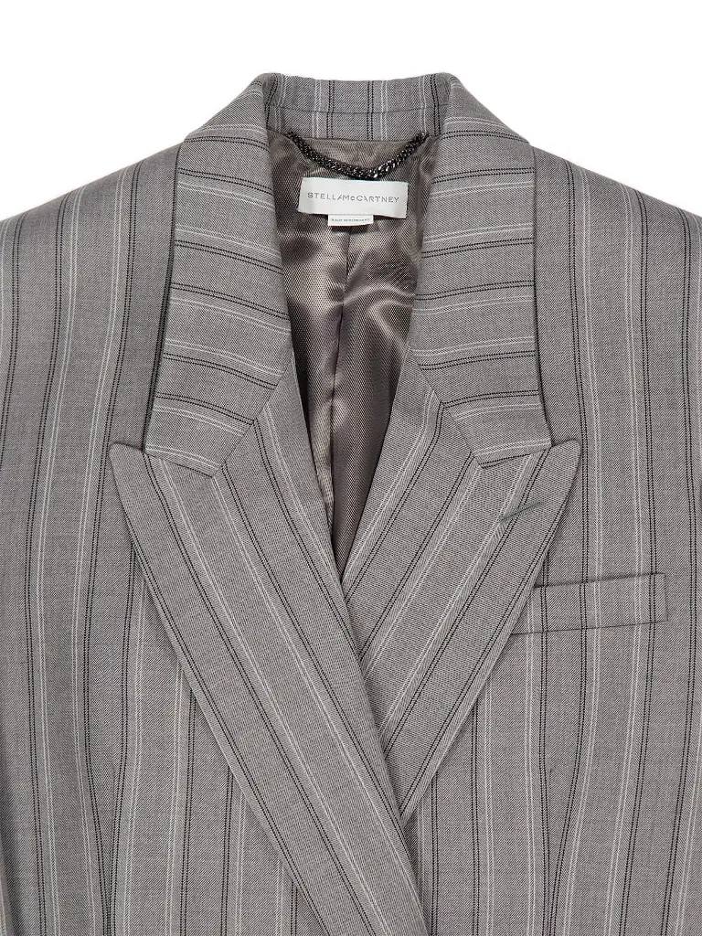 Jacket with Thin Stripes Pattern 