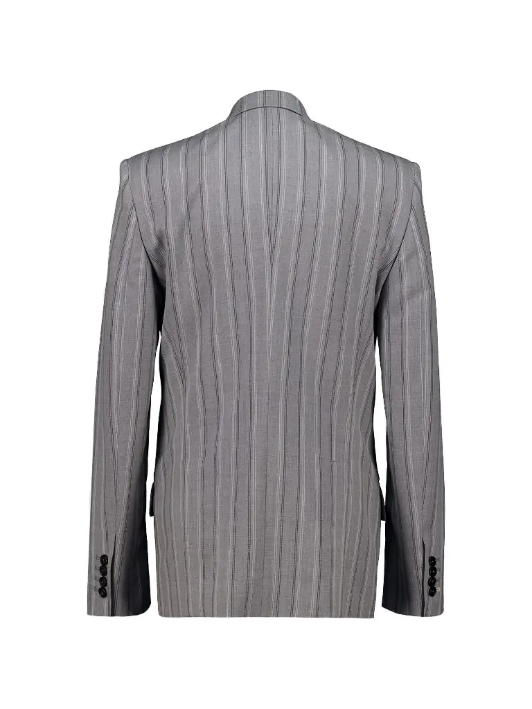 Jacket with Thin Stripes Pattern 