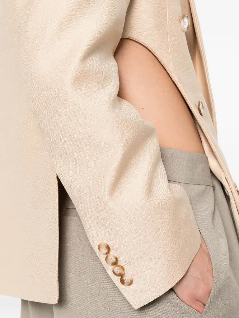 Double Breasted Cut-Out Blazer