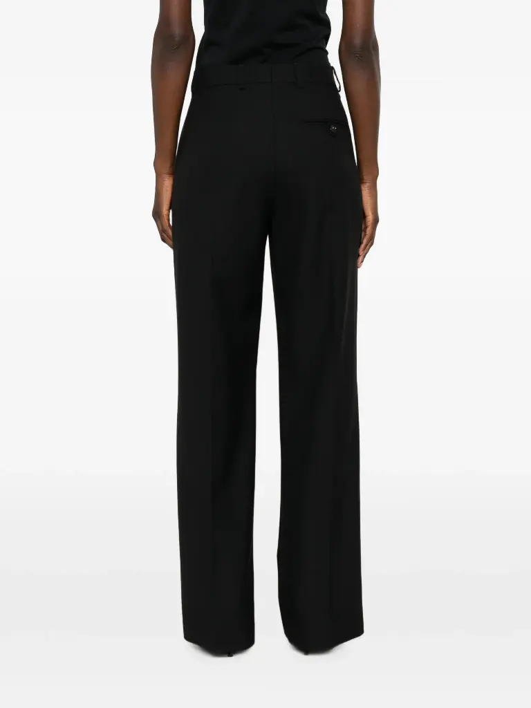 Lightweight Straight Canvas Trousers