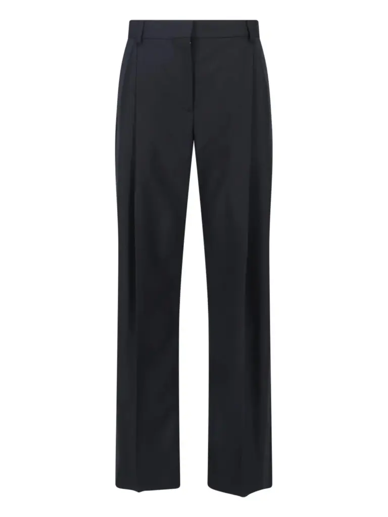 Lightweight Straight Canvas Trousers