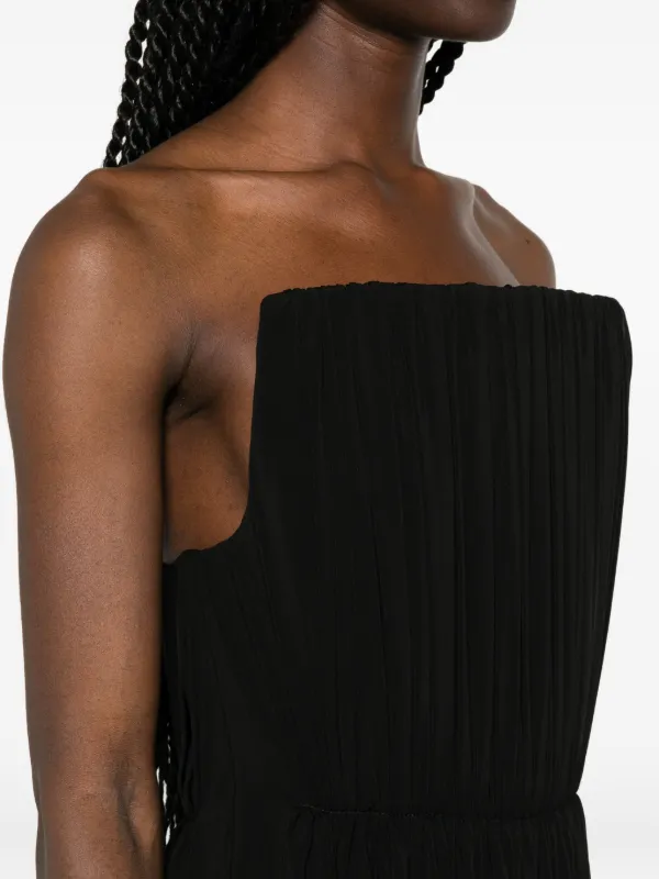 Crepe Jersey Square Neck Gown