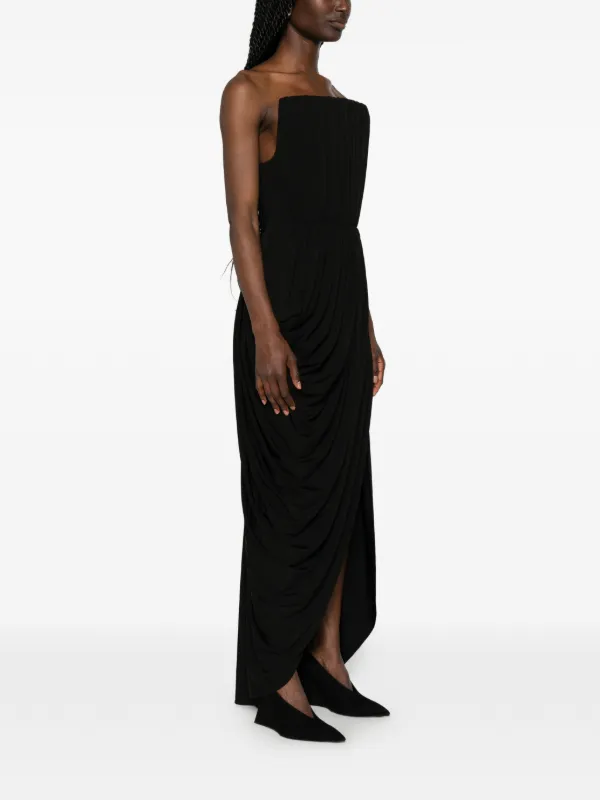 Crepe Jersey Square Neck Gown