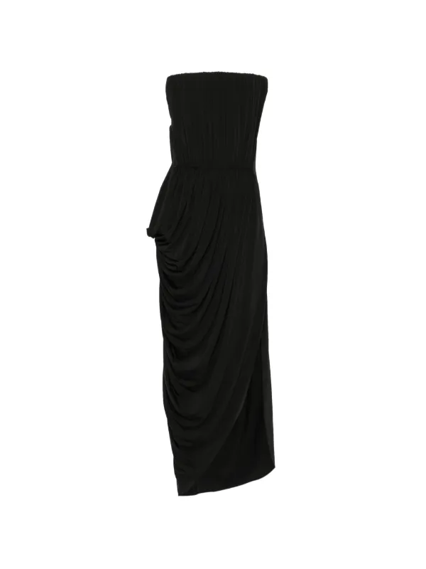 Crepe Jersey Square Neck Gown