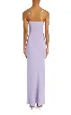 Daisy Beaded Lavender Silk Halter Gown