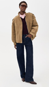 Tova Faux Suede Bomber Jacket