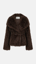Hathi Belted Faux-Fur Jacket