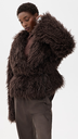 Hathi Belted Faux-Fur Jacket